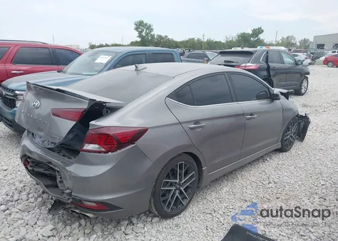 2020 Hyundai Elantra Sport z USA, uszkodzony, nr VIN KMHD04LB3LU019074